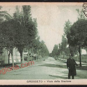 ag1966 - CARTOLINA D'EPOCA- Grosseto Città - Viale della Stazione