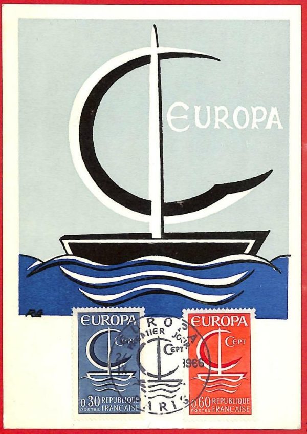 aa3308 - FRANCE  - POSTAL HISTORY -  FDC  Maximum Card 1966 - EUROPA CEPT