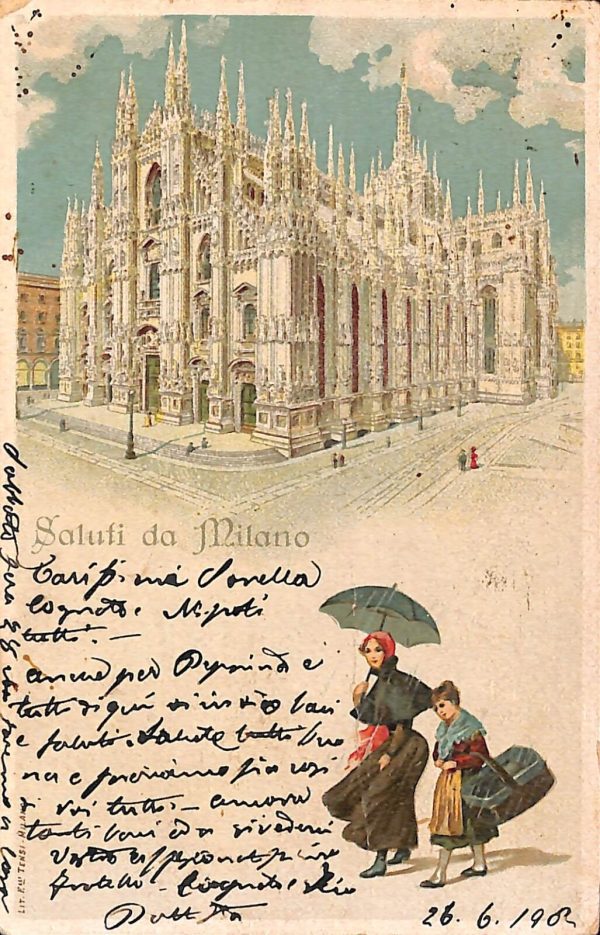 ac3725 - CARTOLINA  D'EPOCA - Milano Città - Duomo