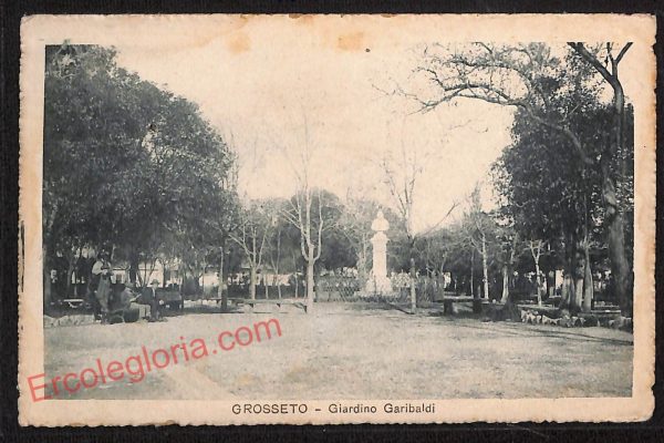 ag1973 - CARTOLINA D'EPOCA- Grosseto Città - Giardino Garibaldi