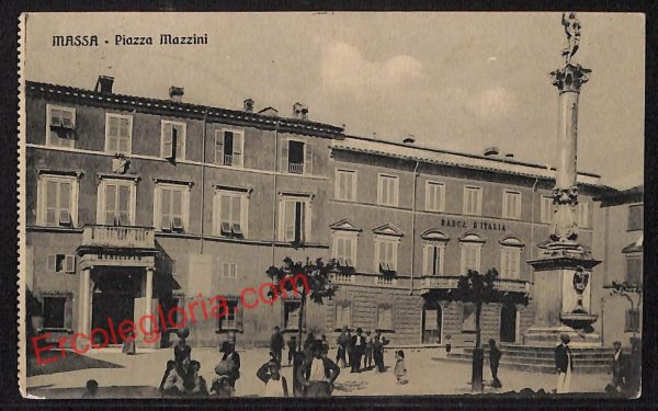ag7877 - CARTOLINA D'EPOCA - Massa Carrara Città - Piazza Mazzini