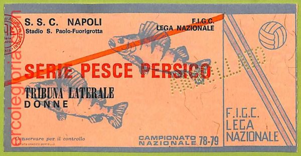 ZA1185 - Vecchio  BIGLIETTO PARTITA  CALCIO -  1978/1979: Napoli - immagine 2