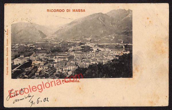 ag7889 - CARTOLINA D'EPOCA - Massa Carrara Città - Panorama