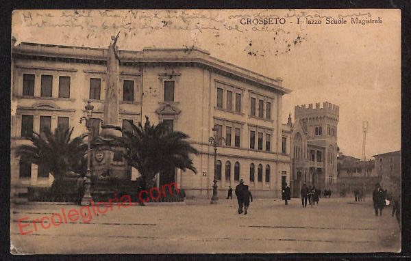 ag1993 - CARTOLINA D'EPOCA- Grosseto Città - Palazzo Scuole Magistrali