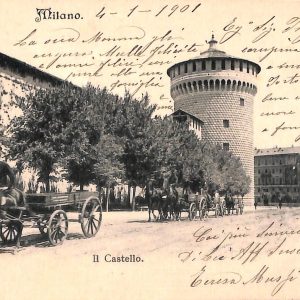 ac3733 - CARTOLINA  D'EPOCA - Milano Città - Il Castello  1901