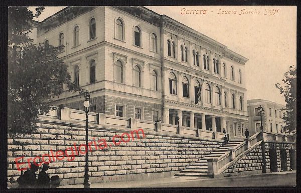 ag7898 - CARTOLINA D'EPOCA - Massa Carrara Città - Scuola Aurelio Saffi