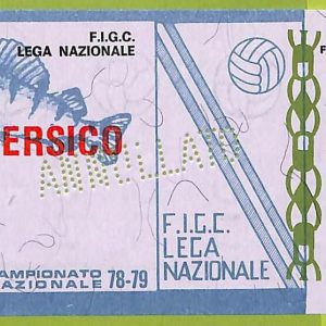 ZA1188 - Vecchio  BIGLIETTO PARTITA  CALCIO -  1978/1979: Napoli