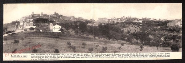 ae5973 - CARTOLINA D'EPOCA DOPPIA - Fermo Provincia - Sant' Elpidio a Mare  1932 - immagine 2