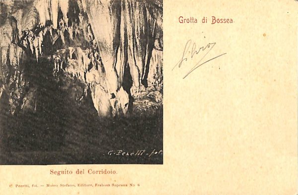 ab4522  -  CARTOLINA  D'EPOCA -  Cuneo Provincia - GROTTA di BOSSEA