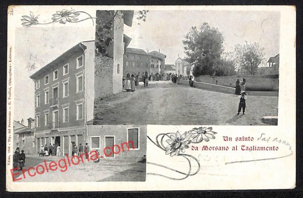 ah4552 - CARTOLINA D'EPOCA - Padova Provincia - Morsano al Tagliamento