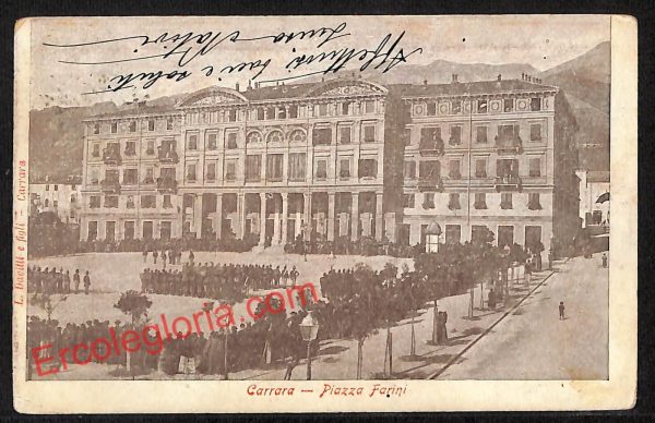 ag7904 - CARTOLINA D'EPOCA - Massa Carrara Città - Piazza Farini