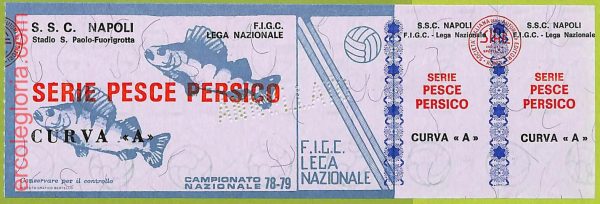ZA1188 - Vecchio  BIGLIETTO PARTITA  CALCIO -  1978/1979: Napoli - immagine 3