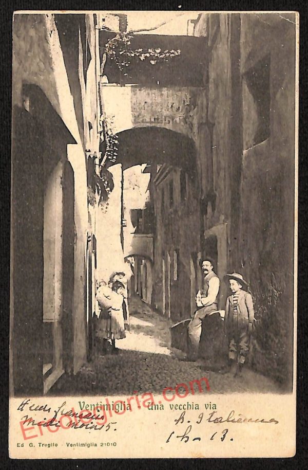 ag5265 - CARTOLINA D'EPOCA - Imperia Provincia - Ventimiglia