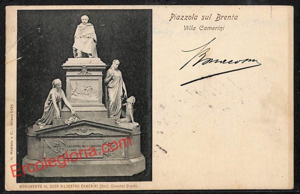 ah4558 - CARTOLINA D'EPOCA - Padova Provincia - Piazzola sul Brenta