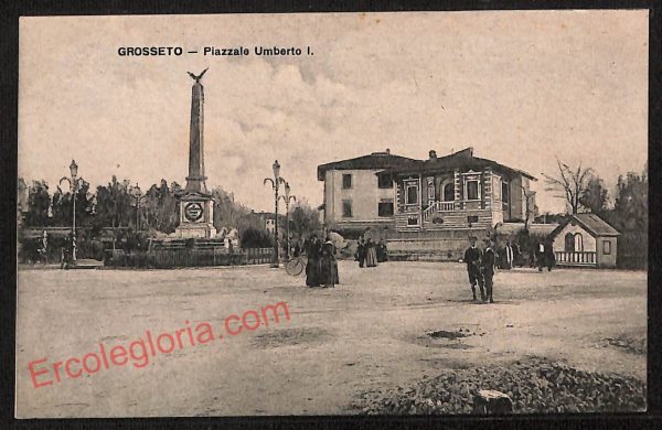 ag2000 - CARTOLINA D'EPOCA - Grosseto Città - Piazzale Umberto I