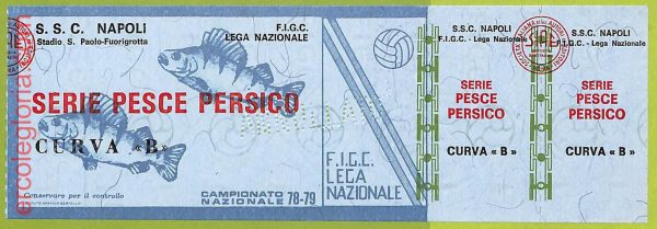 ZA1189 - Vecchio  BIGLIETTO PARTITA  CALCIO -  1978/1979: Napoli - immagine 2