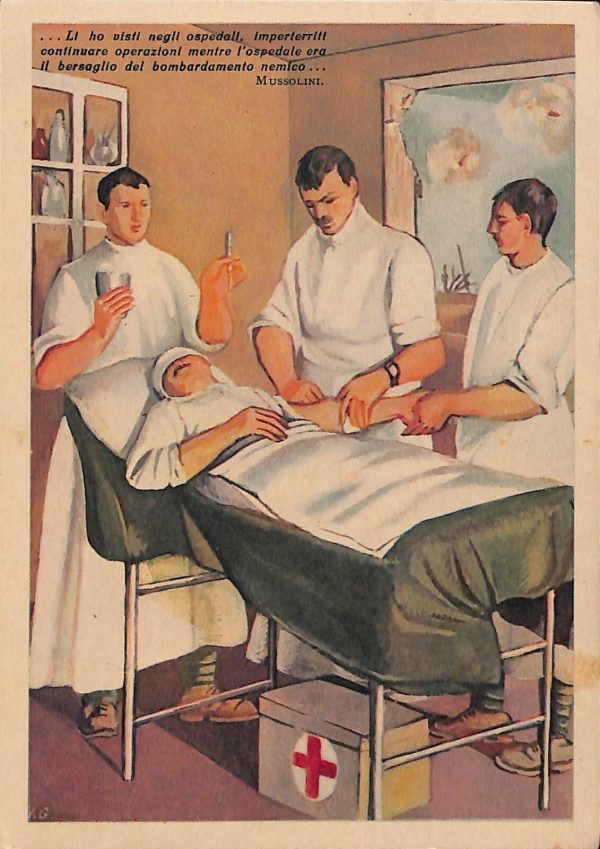 ad7827 - CARTOLINA D'EPOCA - Roma Città - ''La Missione del Medico ''