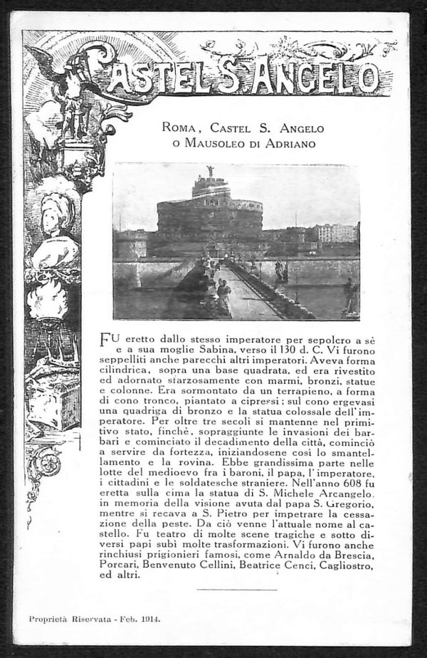 ad7817 - CARTOLINA D'EPOCA - Roma Città - Castello S. Angelo