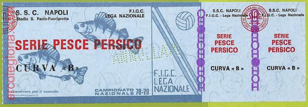 ZA1189 - Vecchio  BIGLIETTO PARTITA  CALCIO -  1978/1979: Napoli - immagine 3