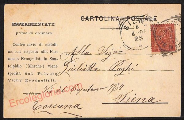 ae5980 - CARTOLINA D'EPOCA - Fermo Provincia - Porto Sant' Elpidio  1902 - immagine 2