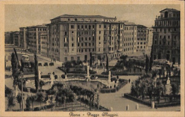 ad7819 - CARTOLINA D'EPOCA - Roma Città - Piazza Mazzini