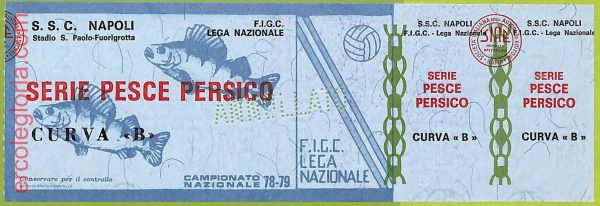 ZA1189 - Vecchio  BIGLIETTO PARTITA  CALCIO -  1978/1979: Napoli - immagine 4