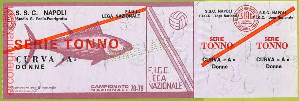 ZA1191 - Vecchio  BIGLIETTO PARTITA  CALCIO -  1978/1979: Napoli