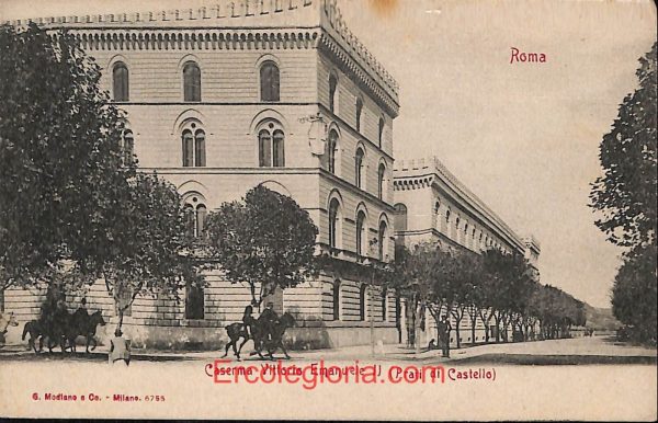 ad7830 - CARTOLINA D'EPOCA - Roma Città - Caserma Vittorio Emanuele II