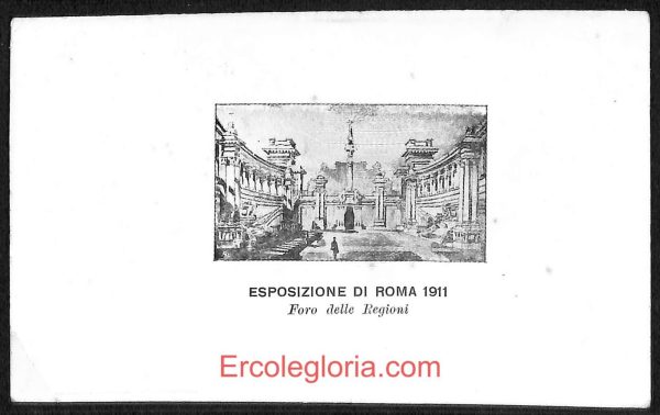 ad7831 - CARTOLINA D'EPOCA - Esposizione di Roma 1911 - Foro delle Regioni