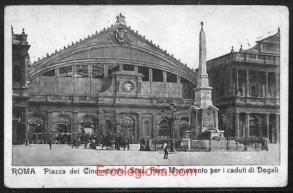 ad7832 - CARTOLINA D'EPOCA - Roma Città - Piazza dei Cinquecento
