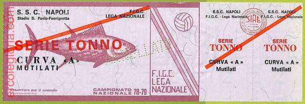 ZA1193 - Vecchio  BIGLIETTO PARTITA  CALCIO -  1978/1979: Napoli