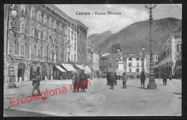 ag7906 - CARTOLINA D'EPOCA - Massa Carrara Città - Piazza Alberica