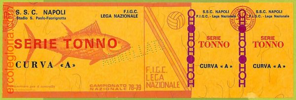 ZA1195 - Vecchio  BIGLIETTO PARTITA  CALCIO -  1978/1979: Napoli - immagine 2