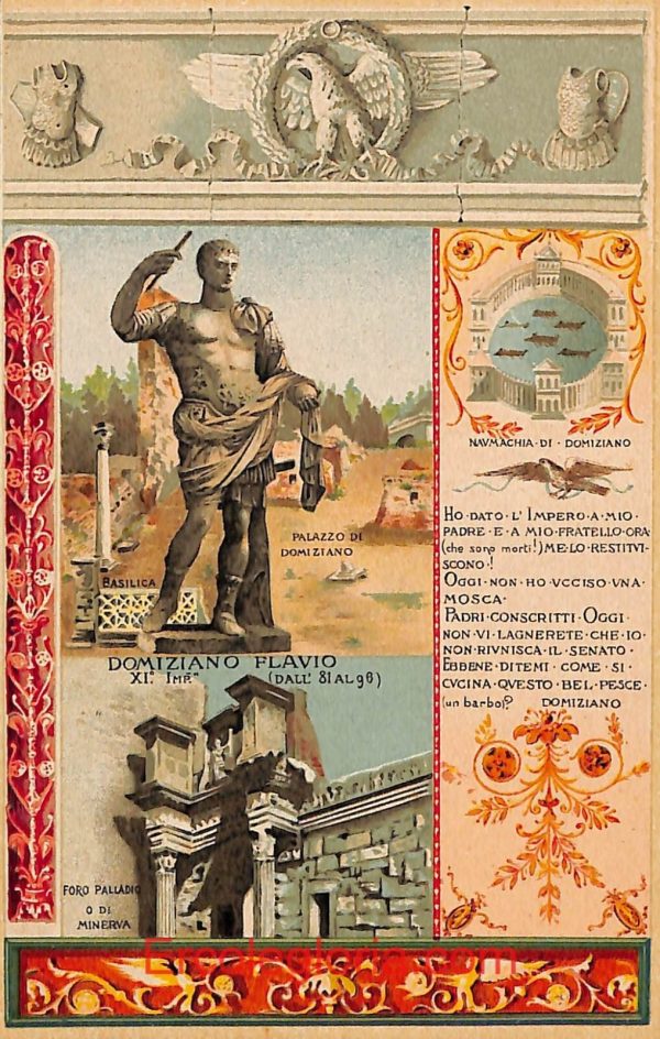 ad7843 - CARTOLINA D'EPOCA - Roma Città - Domiziano Flavio