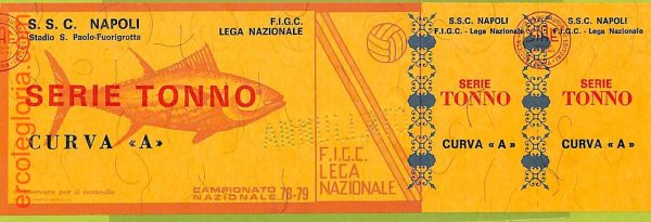 ZA1195 - Vecchio  BIGLIETTO PARTITA  CALCIO -  1978/1979: Napoli - immagine 3