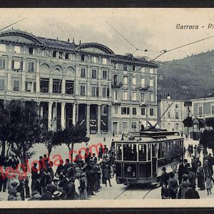 ag7922 - CARTOLINA D'EPOCA - Massa Carrara Città - Piazza Farini