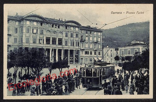 ag7922 - CARTOLINA D'EPOCA - Massa Carrara Città - Piazza Farini