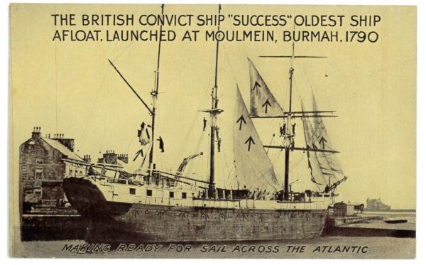 P2702 - AUSTRALIA, POST CARDS ,BRITISH CONVICT SHIP IRON MAID 1910/20