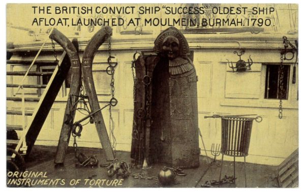 P2702 - AUSTRALIA, POST CARDS ,BRITISH CONVICT SHIP IRON MAID 1910/20 - immagine 2