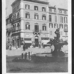 ad7849 - CARTOLINA D'EPOCA - Roma Città - Piazza Barberini e Pensione Iaselli