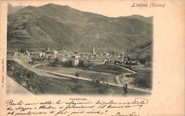 ab4549  -  CARTOLINA  D'EPOCA -  Cuneo Provincia - LIMONE  1902