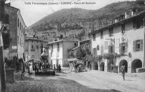 ab4553  -  CARTOLINA  D'EPOCA -  Cuneo Provincia - LIMONE  1915