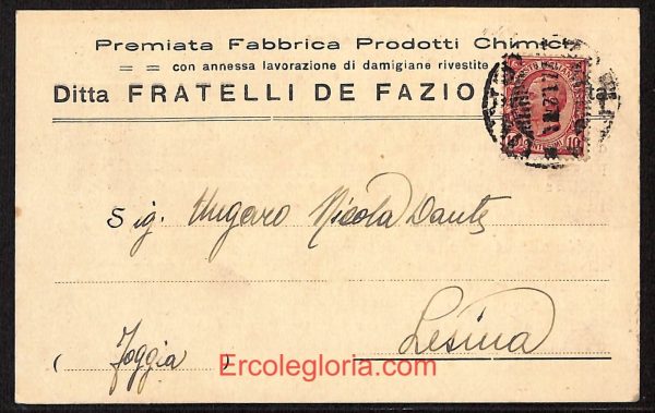 ae0899 - CARTOLINA  D'EPOCA - BAT Provincia - Barletta  1927