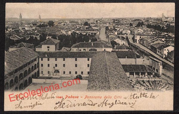ah4163 - CARTOLINA D'EPOCA - Padova Città - Panorama