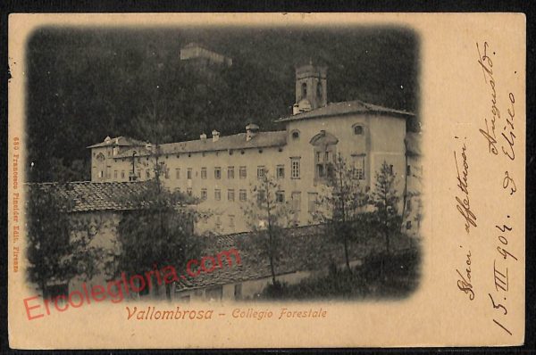 ag0047 - CARTOLINA D'EPOCA - Firenze Provincia - Vallombrosa 1904