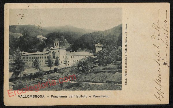 ag0049 - CARTOLINA D'EPOCA - Firenze Provincia - Vallombrosa 1902