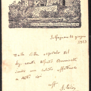 ac3019 - CARTOLINA  D'EPOCA - Perugia Provincia - SOLFAGNANO  1923