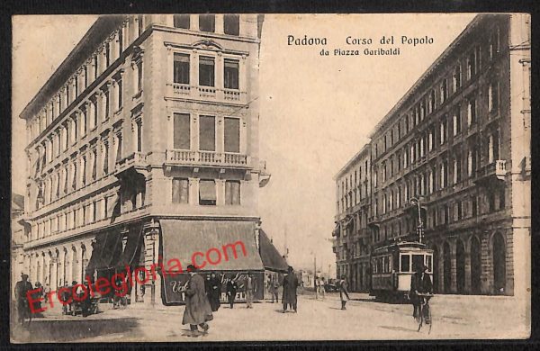 ah4164 - CARTOLINA D'EPOCA - Padova Città - Corso del Popolo