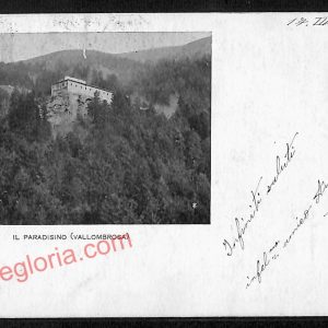 ag0058 - CARTOLINA D'EPOCA - Firenze Provincia - Vallombrosa  1904
