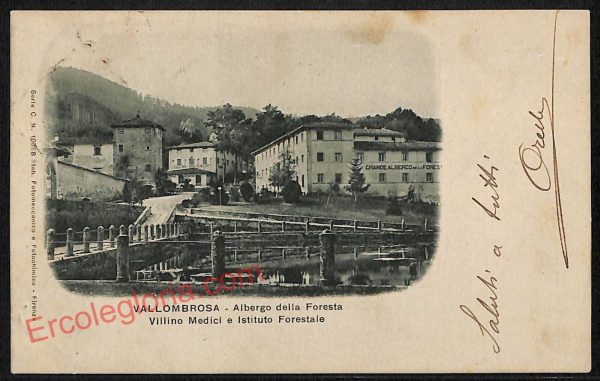 ag0073 - CARTOLINA D'EPOCA - Firenze Provincia - Vallombrosa   1901